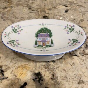 Vtg 1998 Lenox Spice Village Soap Dish Fine Porcelain-Villagers, Here you are!
